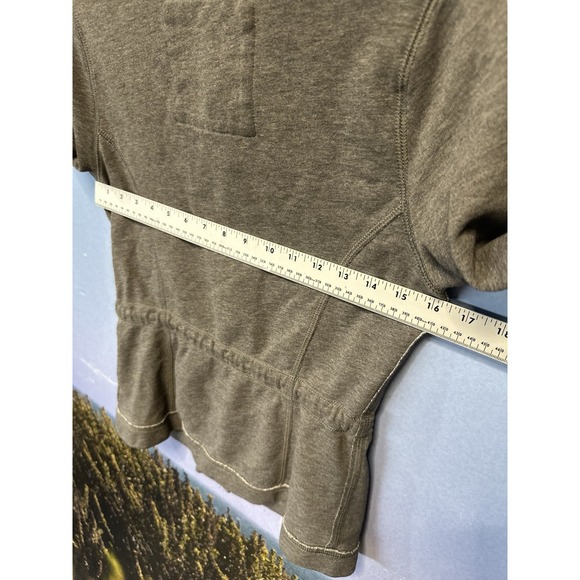 Hollister Gray Button Up Jacket Size Medium Zip And Button With‎ Tie - Picture 8 of 9